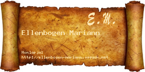 Ellenbogen Mariann névjegykártya